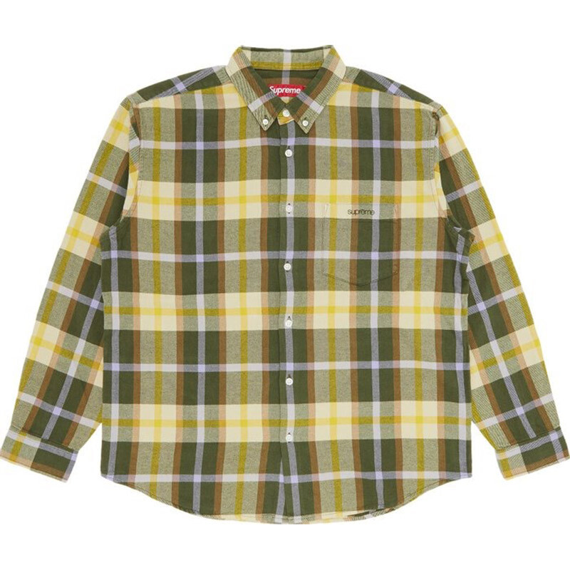 

Рубашка Supreme Plaid Flannel, зеленый/мультиколор