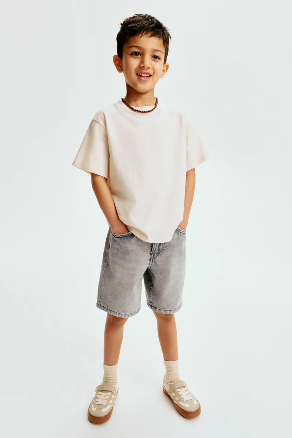 Джинсовые шорты свободного кроя H&M, Denimgrau