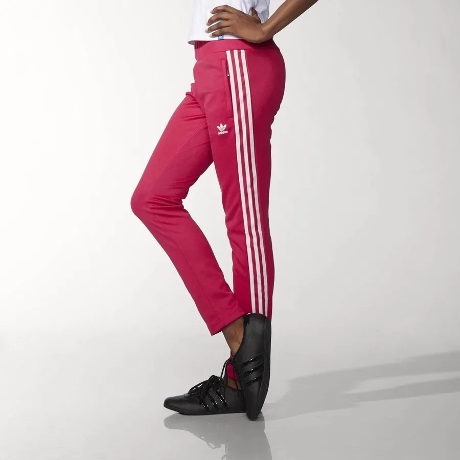 Спортивные брюки с эластичным поясом adidas Europa TP Power Pink, Розовый — фото 2