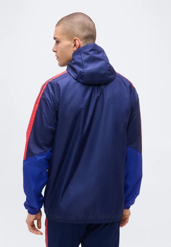 Всепогодная куртка Olympique lyonnais 26/27 tiro26 для соревнований - клубная одежда Adidas Performance, темно-синий — фото 3
