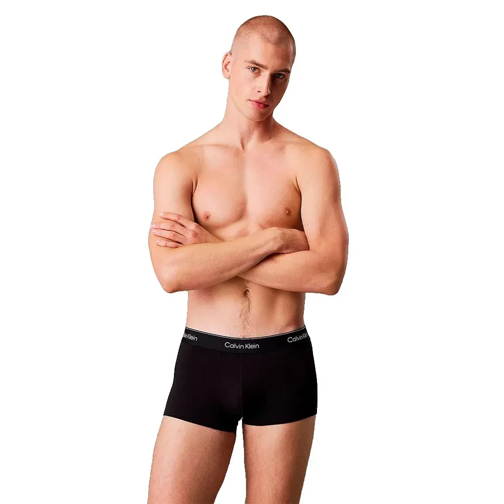 Мужские трусы-слипы с низкой посадкой Icon Cotton Stretch Calvin klein, Black