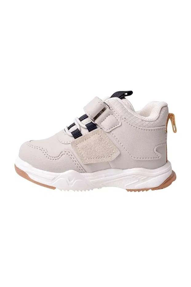 Детские ботинки для девочек на плоской подошве Vicco, Beige-81032 — фото 3