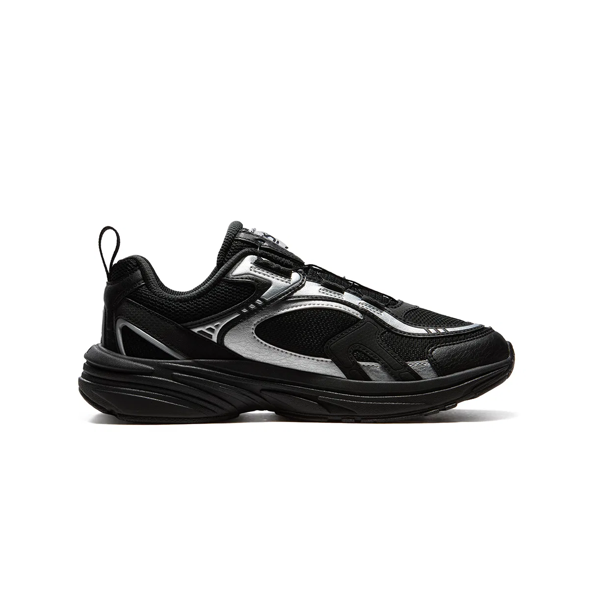 Детские кроссовки для мальчиков с ретро-дизайном FILA KIDS, Black/Space Silver — фото 3