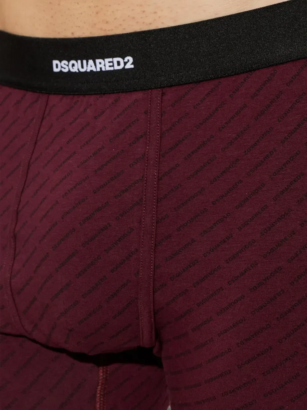 Боксеры с монограммой и логотипом на поясе DSQUARED2, красный — фото 4