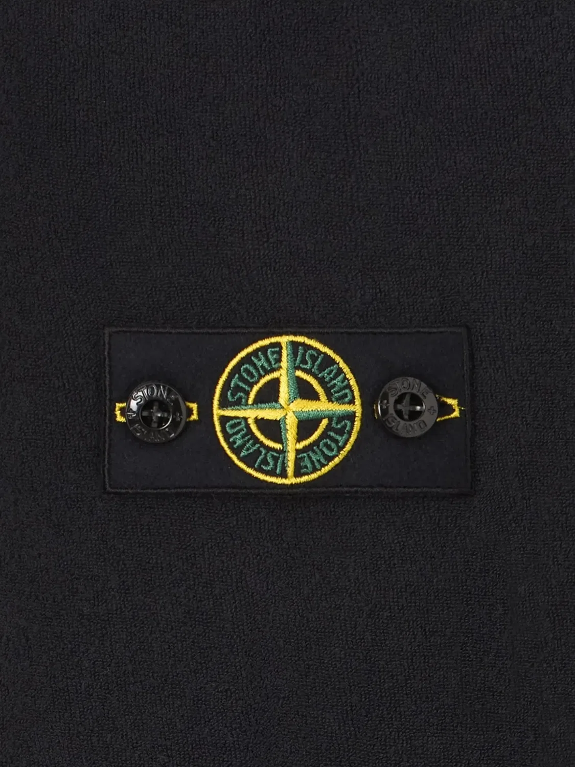 Махровая рубашка поло с нашивкой Compass Stone Island Junior, черный — фото 4