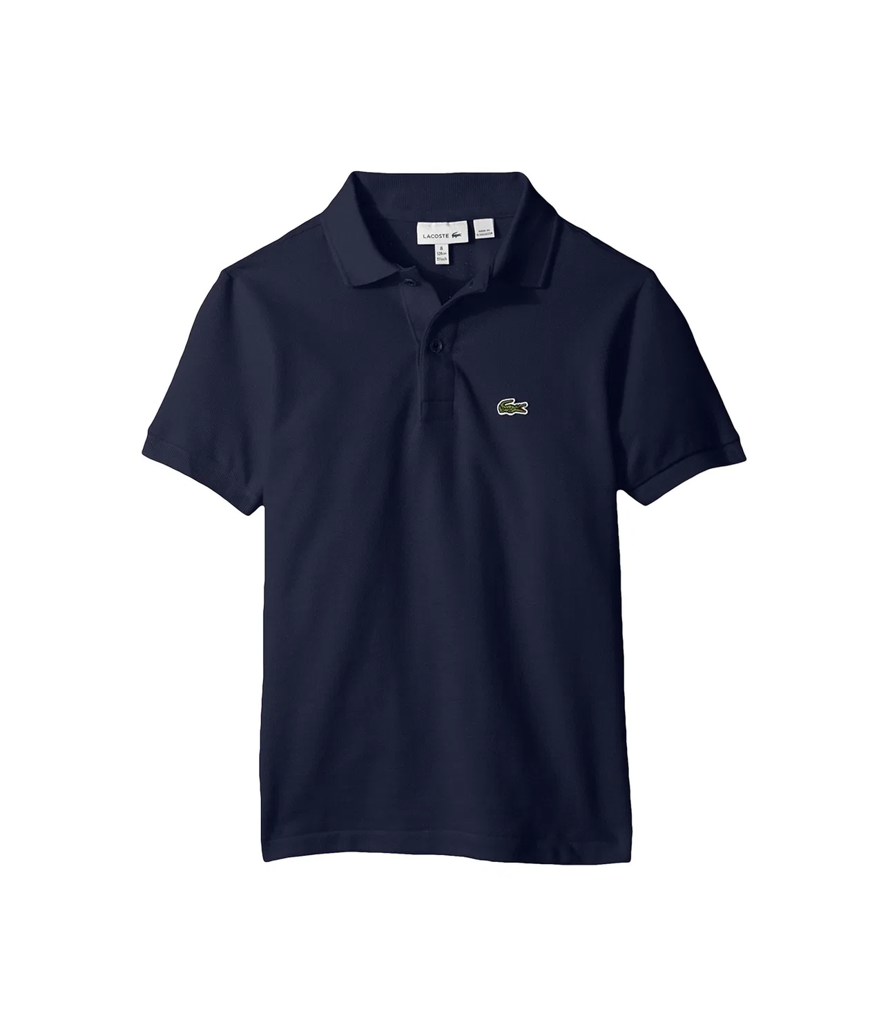 Монохромная рубашка поло из пике Lacoste Kids, Marine
