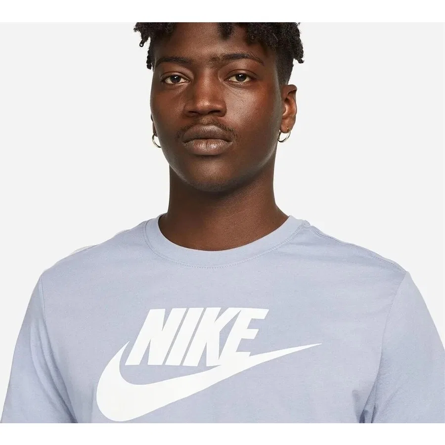 Футболка хлопковая с коротким рукавом Nike Sportswear, Синий — фото 2
