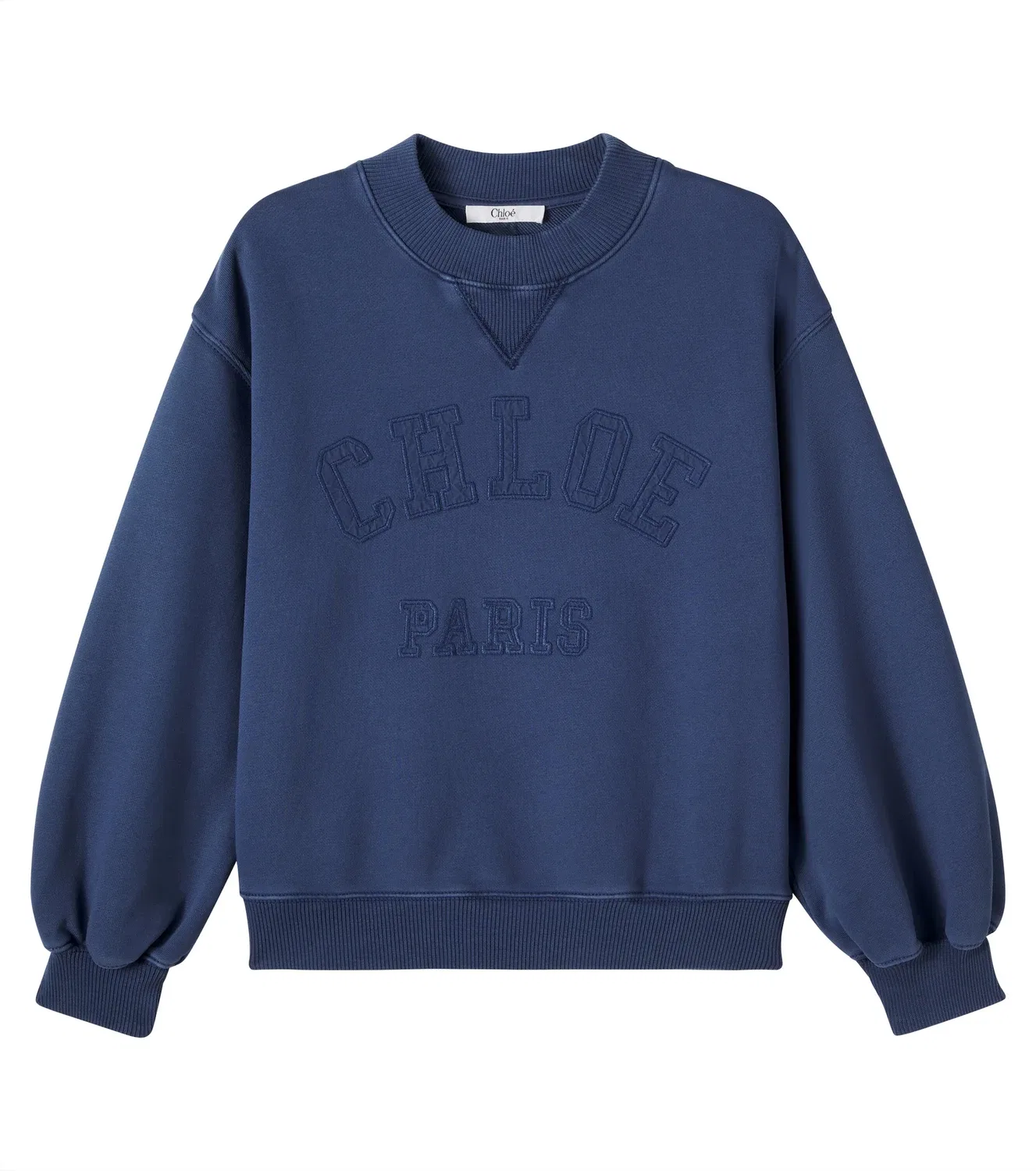 Толстовка из флиса с логотипом Chloé Kids, синий