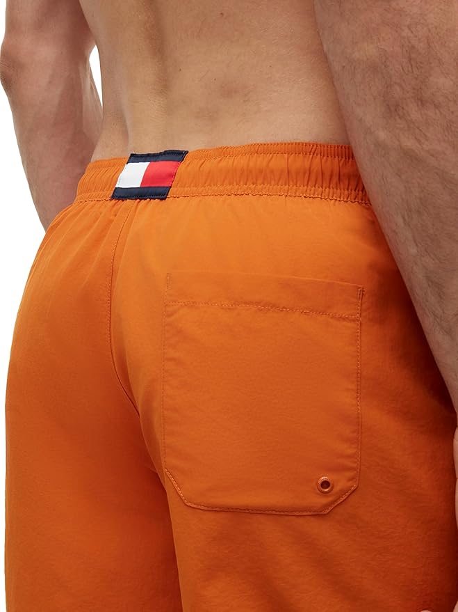 Плавательные шорты Tommy Hilfiger 7" with Drawstring Quick Dry, оранжевый — фото 2