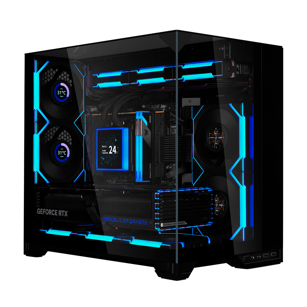 Корпус Lian Li O11 Vision M, Mid Tower, черный купить по цене от 15642 ...