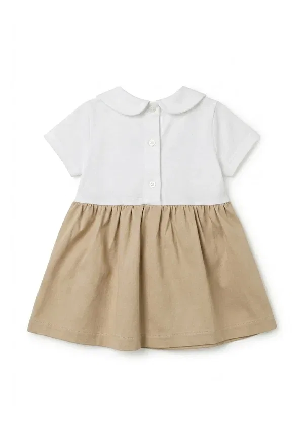 Платье хлопковое Tru Trussardi Junior white, белый — фото 2