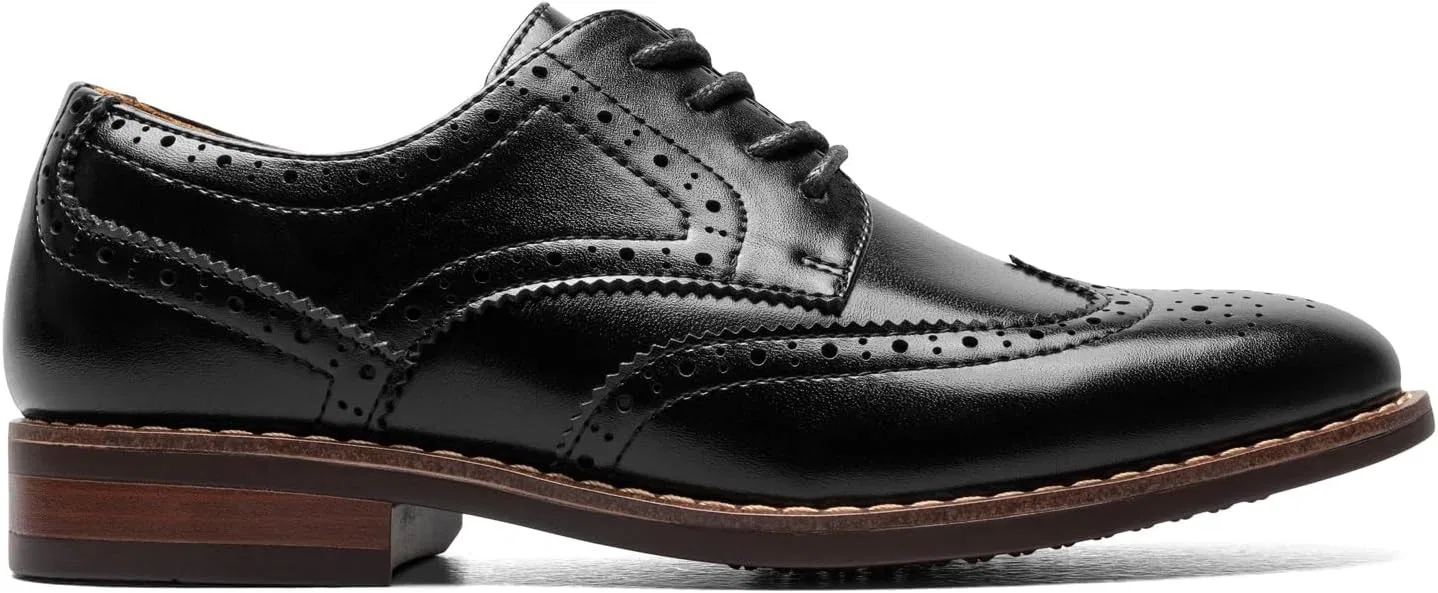 Детские оксфорды с перфорацией Rucci Jr. Florsheim, Black — фото 2