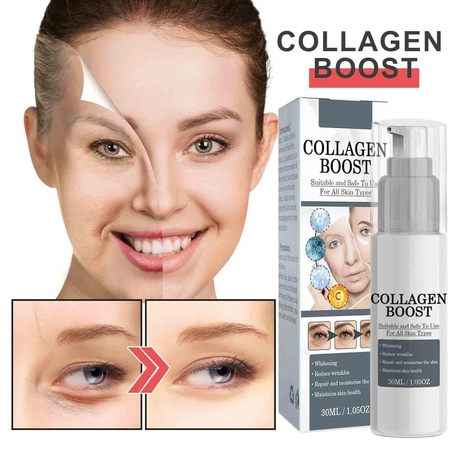 Сыворотка для лица Collagen Boost Anti-Ageing, 30 мл, Pack of 2, Generisch — фото 3