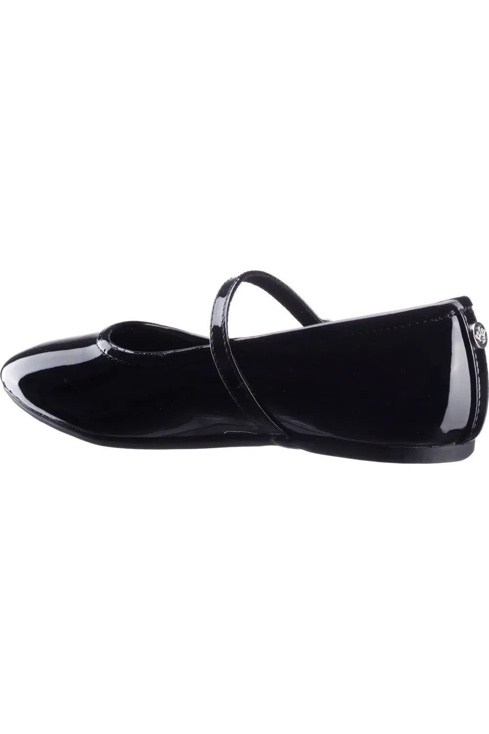 Туфли детские балетки на плоской подошве Nicola Mary Jane Nina, Black Patent — фото 2