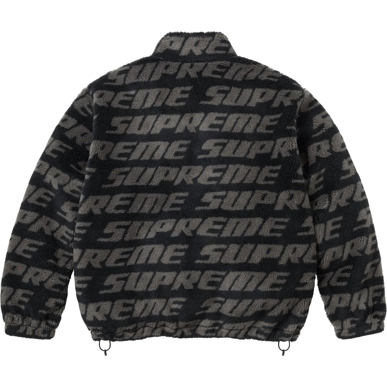 Унисекс куртка из бархата на молнии Supreme, Brown/Tan — фото 4