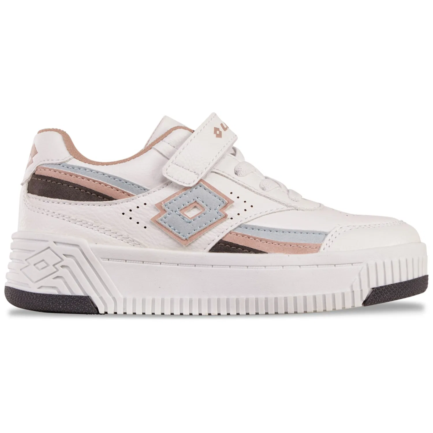 Детские кеды с легкой платформой Lotto, White/Lt.Blue