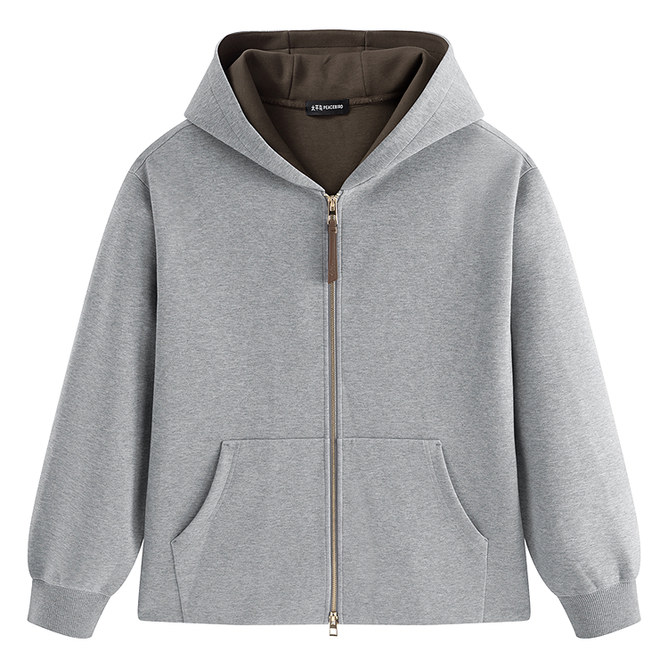 

PEACEBIRD MEN Толстовка мужская Alloy Gray 1 с капюшоном Moderate