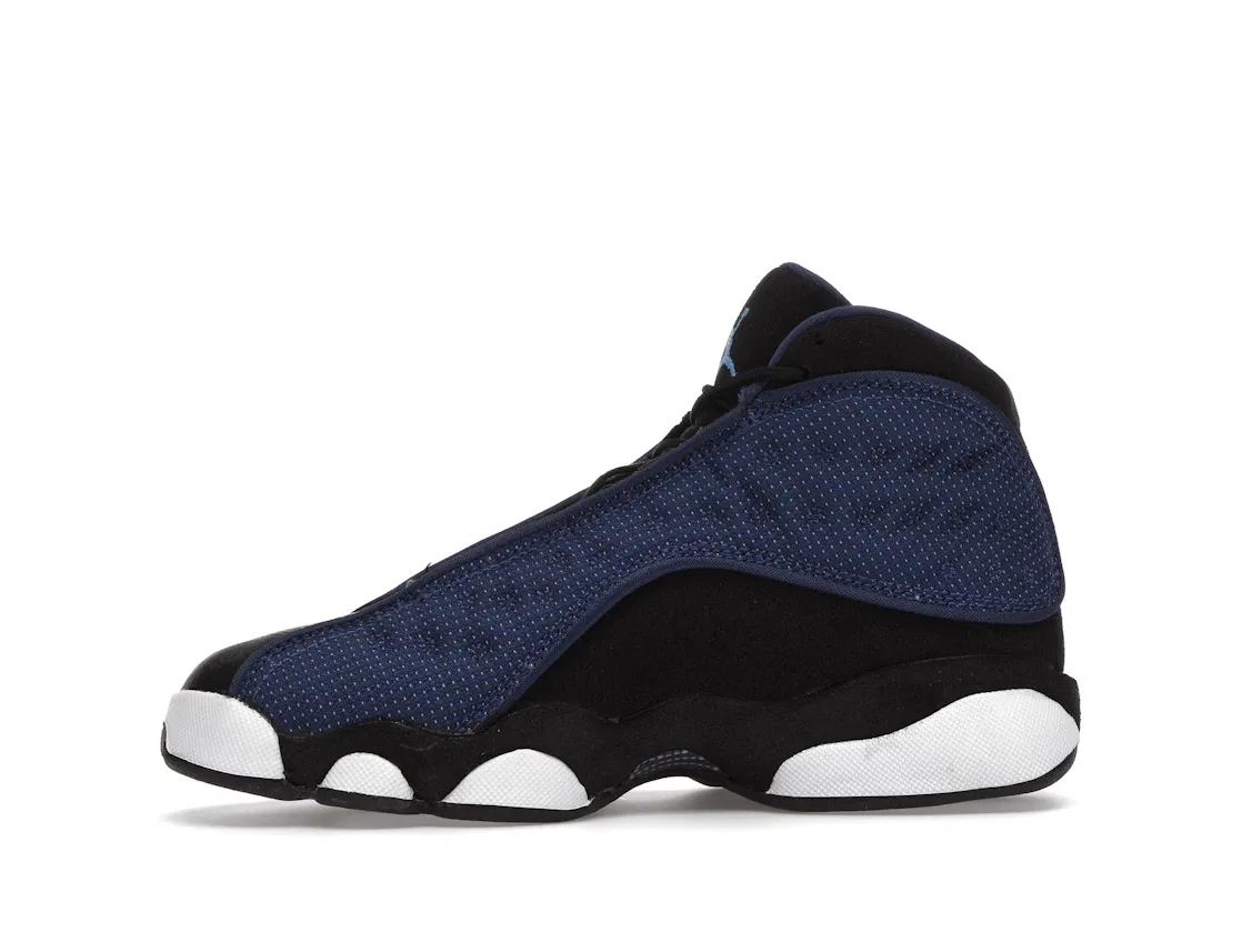 Детские кроссовки Lifestyle с верхом из кожи и замши Jordan 13 Retro, Navy/Black/White/University Blue — фото 3