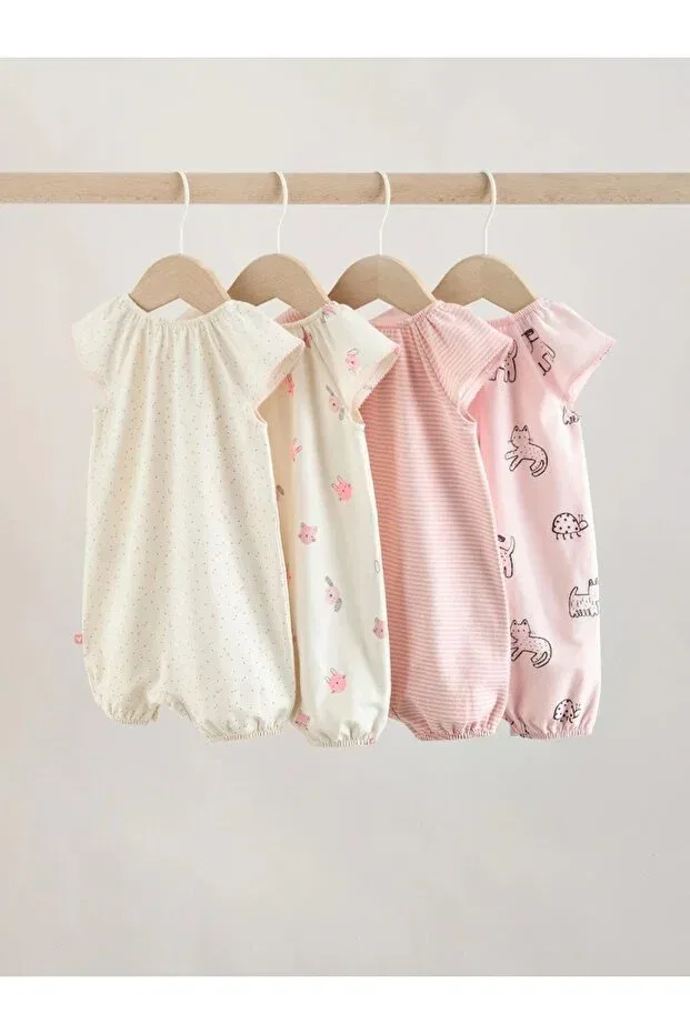 Детское боди-комбинезон с принтом Next Baby, Pink — фото 2