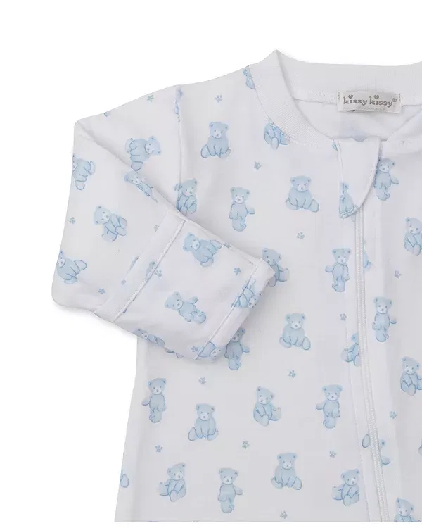 Детский комбинезон для мальчиков с принтом Bear Print Kissy Kissy, Light Blue — фото 2