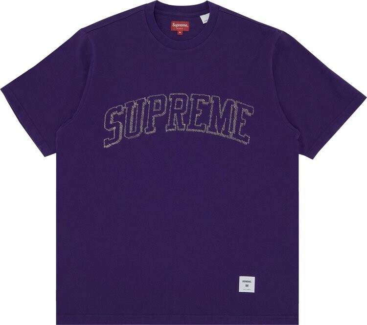 

Футболка Supreme Sketch Embroidered Short-Sleeve Top 'Purple', фиолетовый