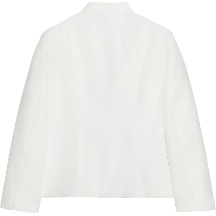 Женский деловой костюм с принтом Frosted White, ZARA, Frosted White — фото 3