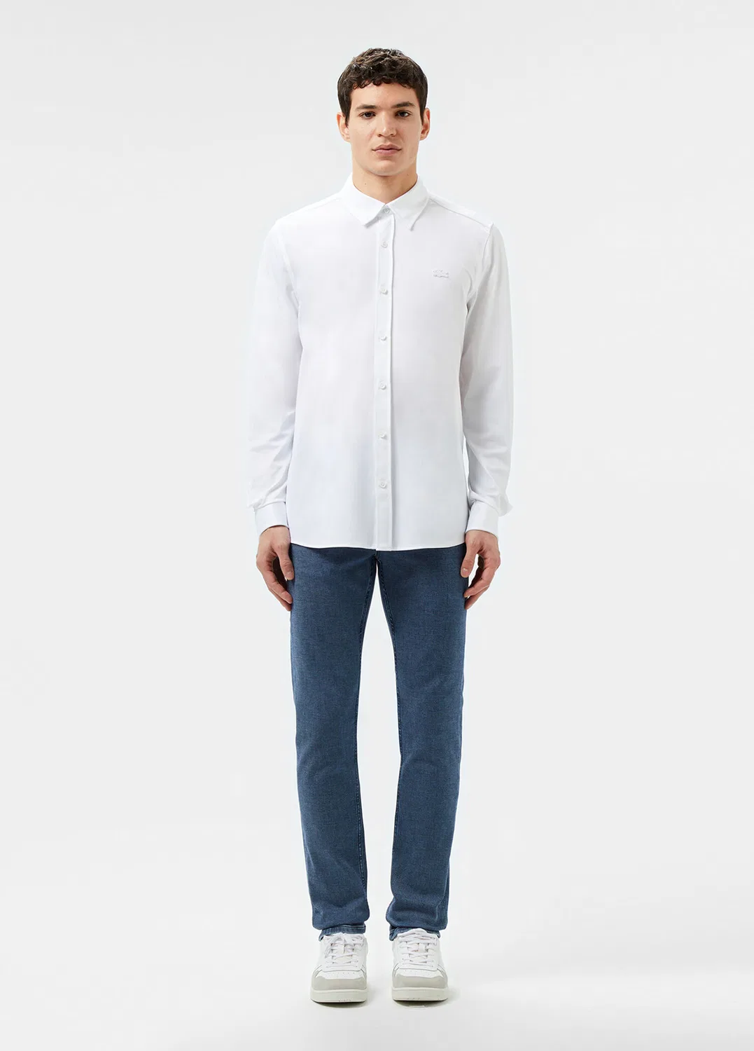 Рубашка Slim Fit Lacoste, белый — фото 4