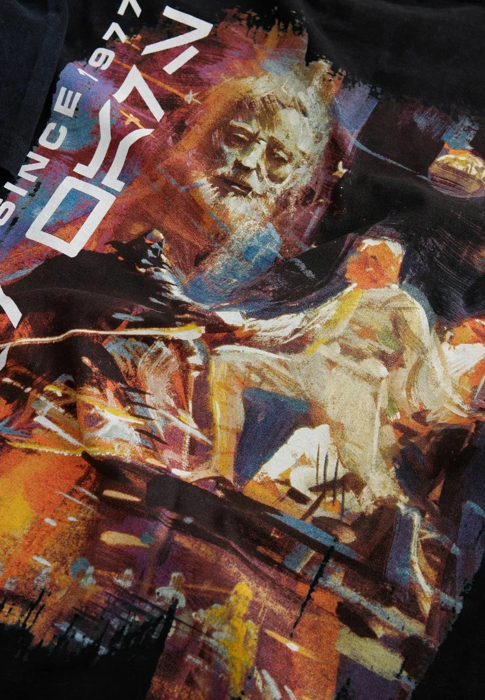 Футболка стандартного кроя с лицензией Star Wars. Футболка с принтом Next, Black Wash Star Wars — фото 4