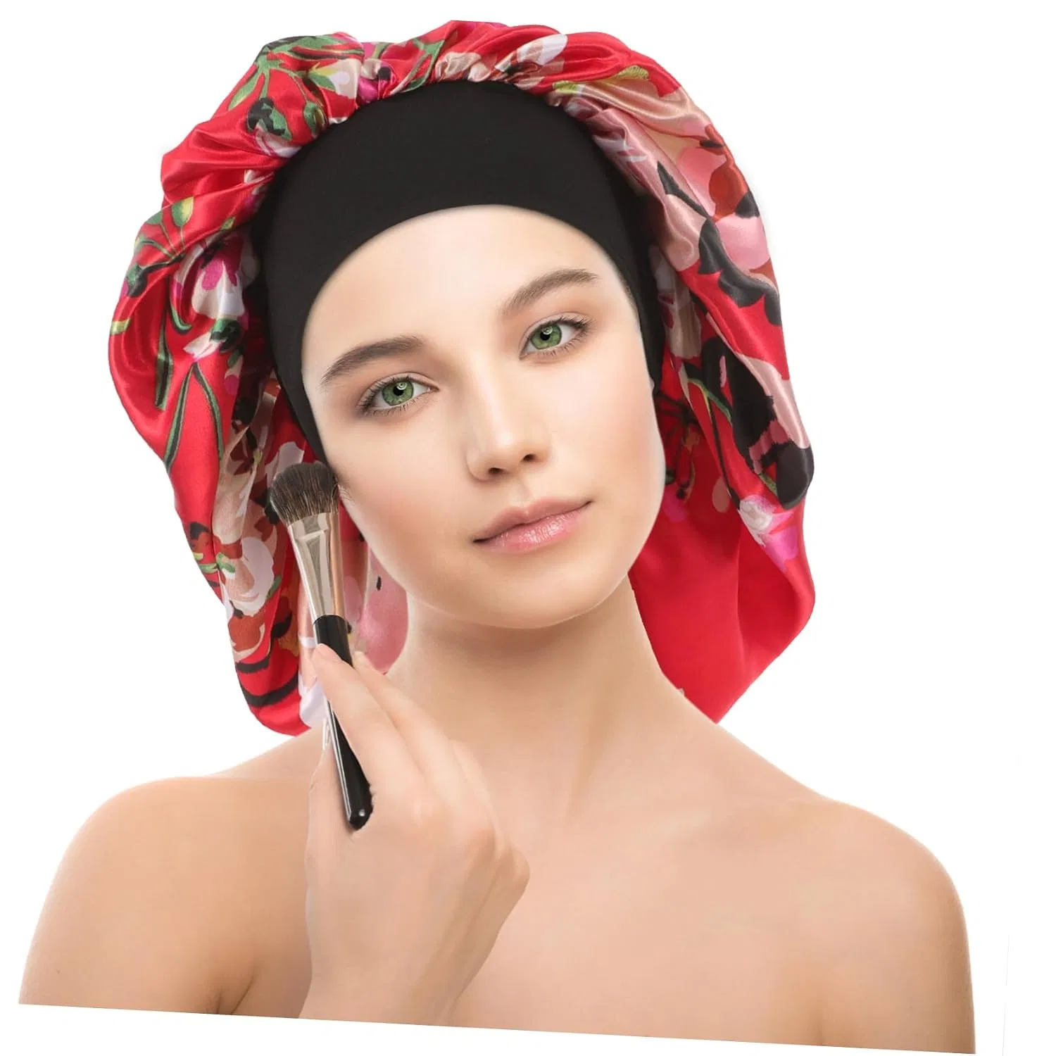 Шапочка для душа из сатина, BATHVEVE, 30 г, Rot — фото 4