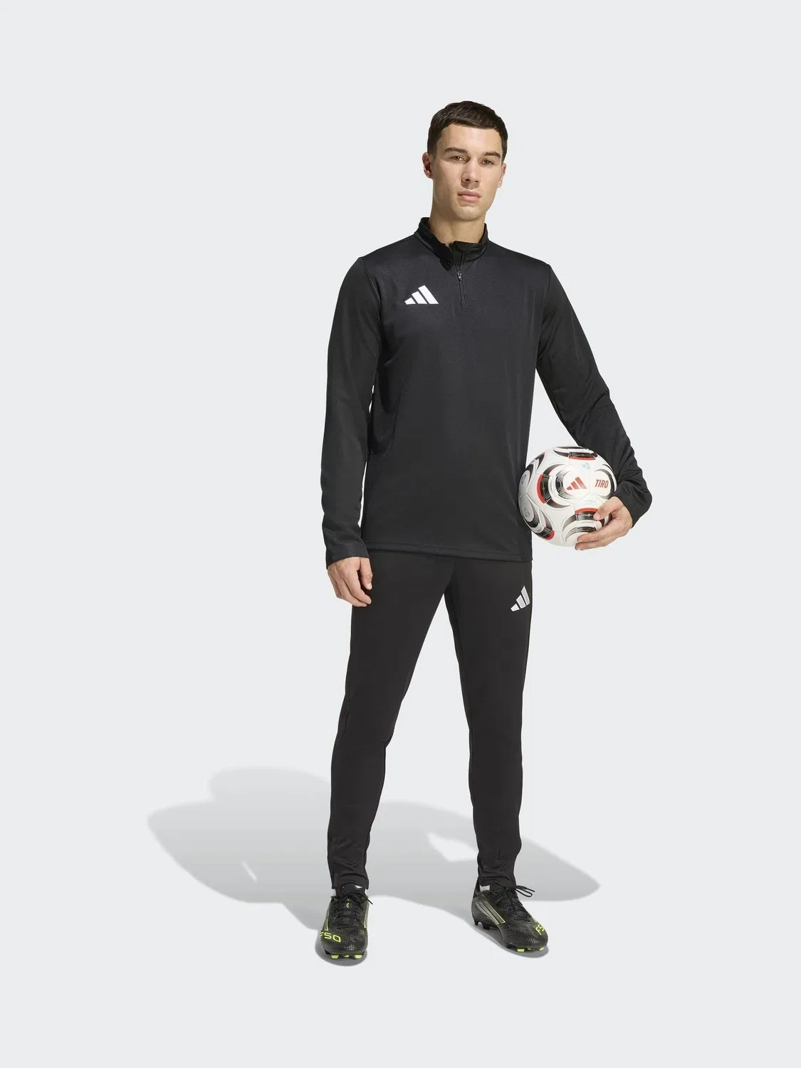 Штаны тренировочные Entrada26 adidas, черные — фото 4