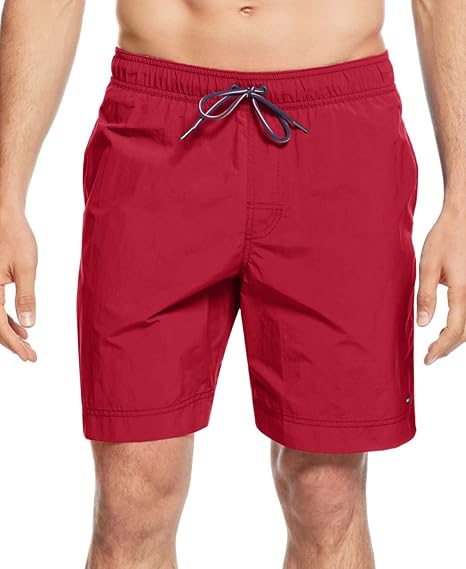 Плавательные шорты Tommy Hilfiger Men's Big & Tall The Tommy, красный — фото 2