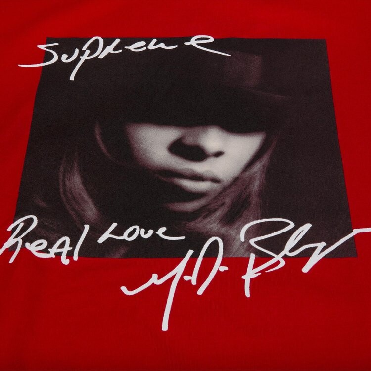 Футболка Supreme Mary J. Blige T-Shirt 'Red', красный — фото 3