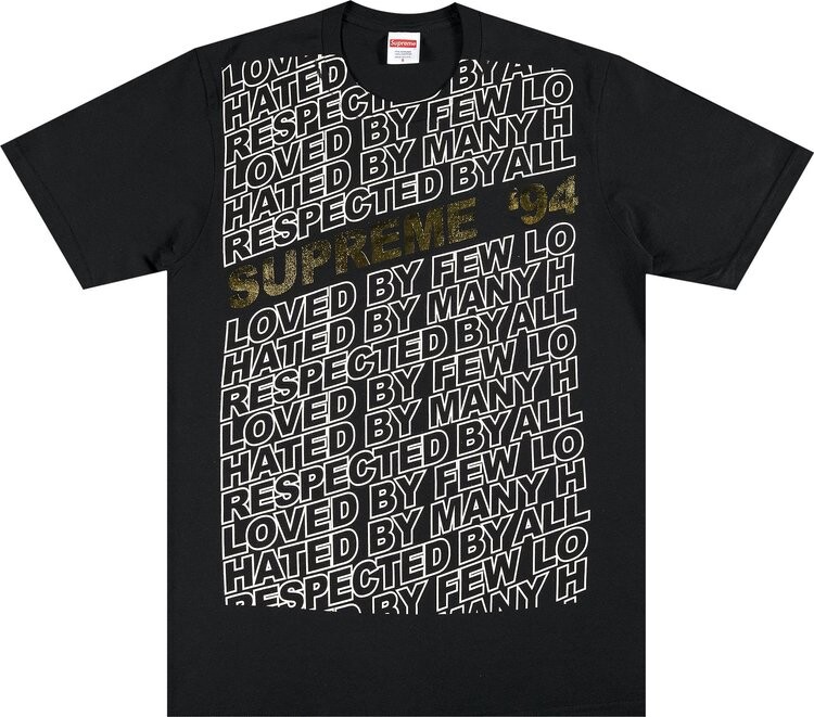 

Футболка Supreme Respected Tee 'Black', черный