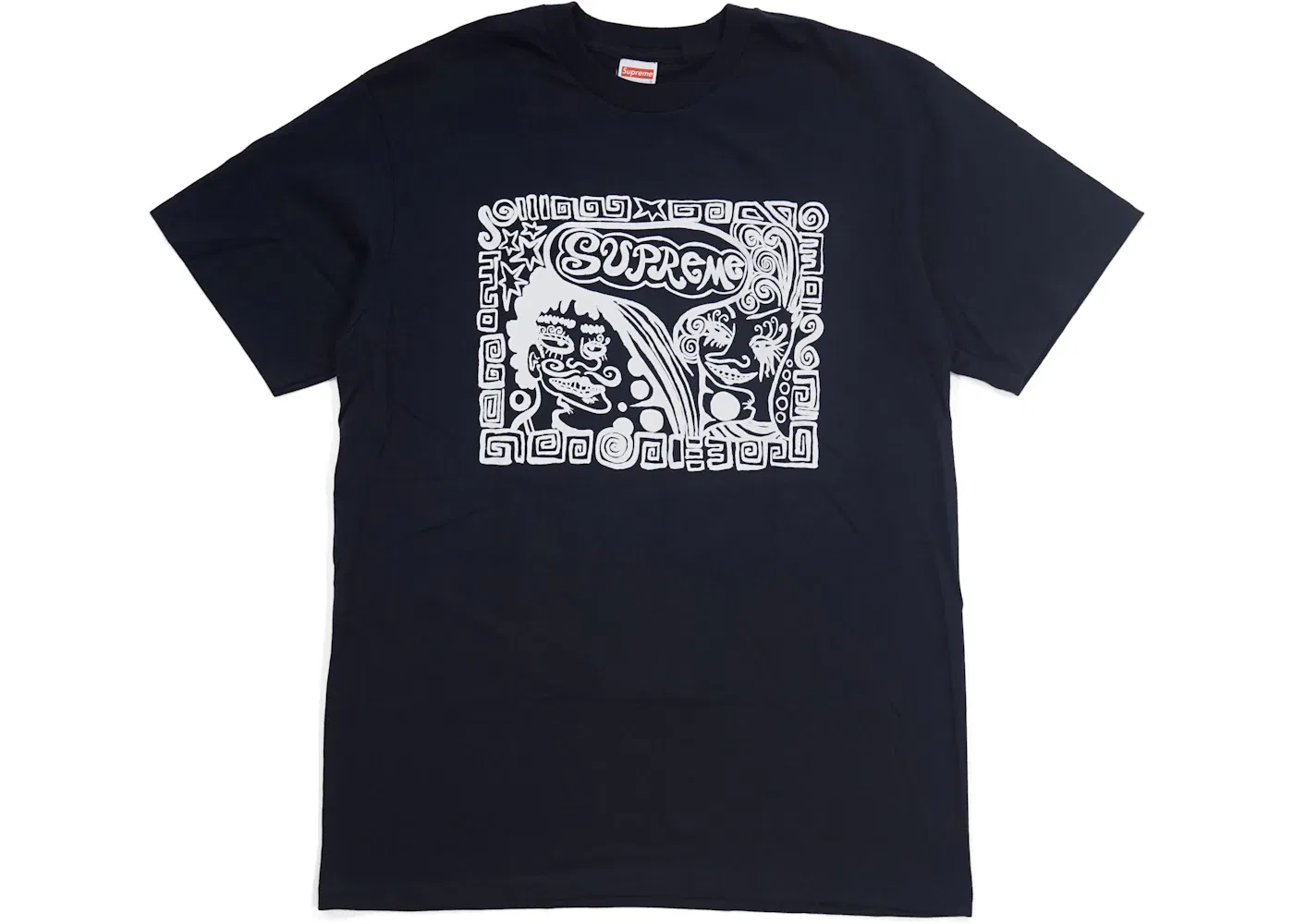 Мужская футболка с принтом Supreme Navy