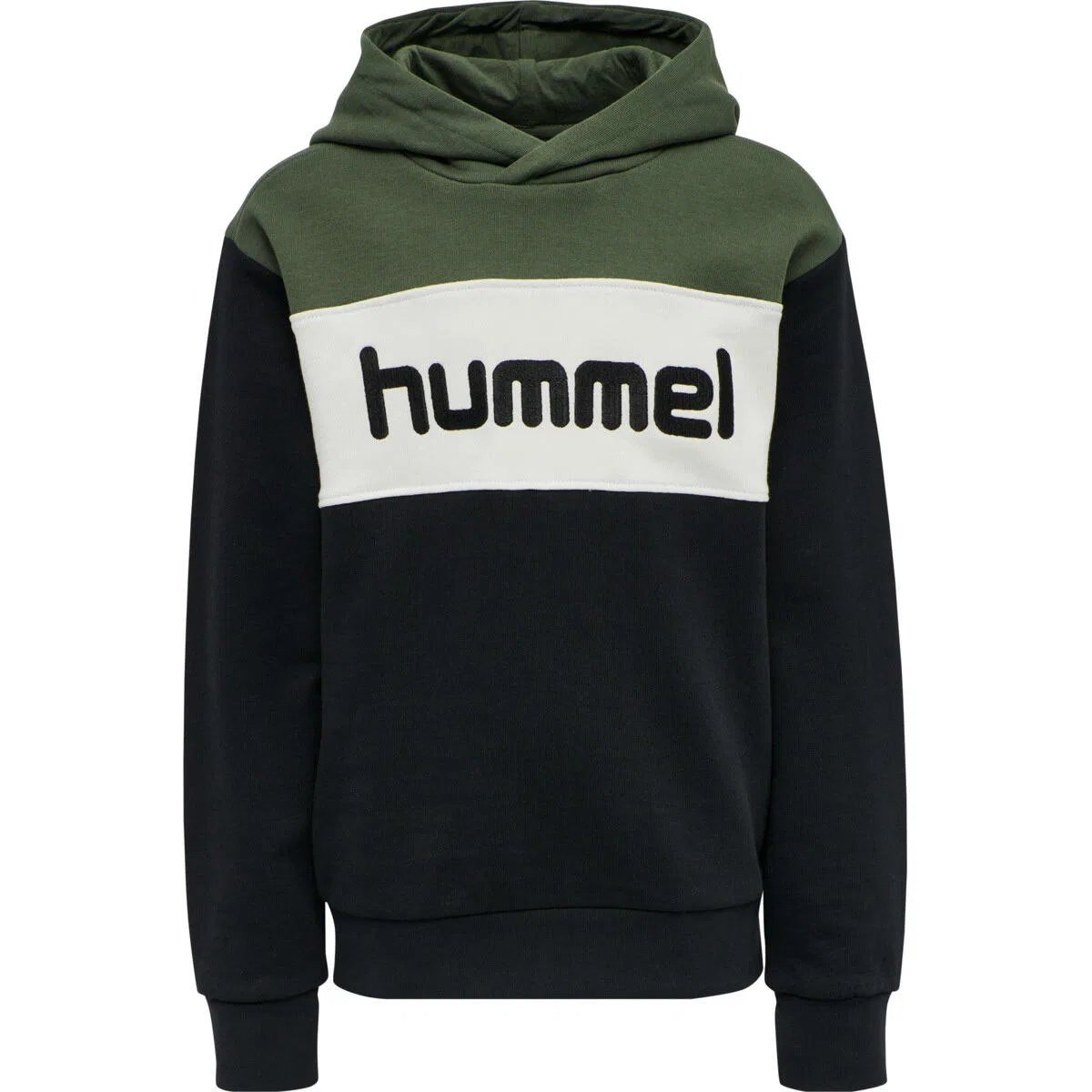 Детское худи Мортена Hummel, Оливково-Зеленый/Черный/Темно-Зеленый — фото 3