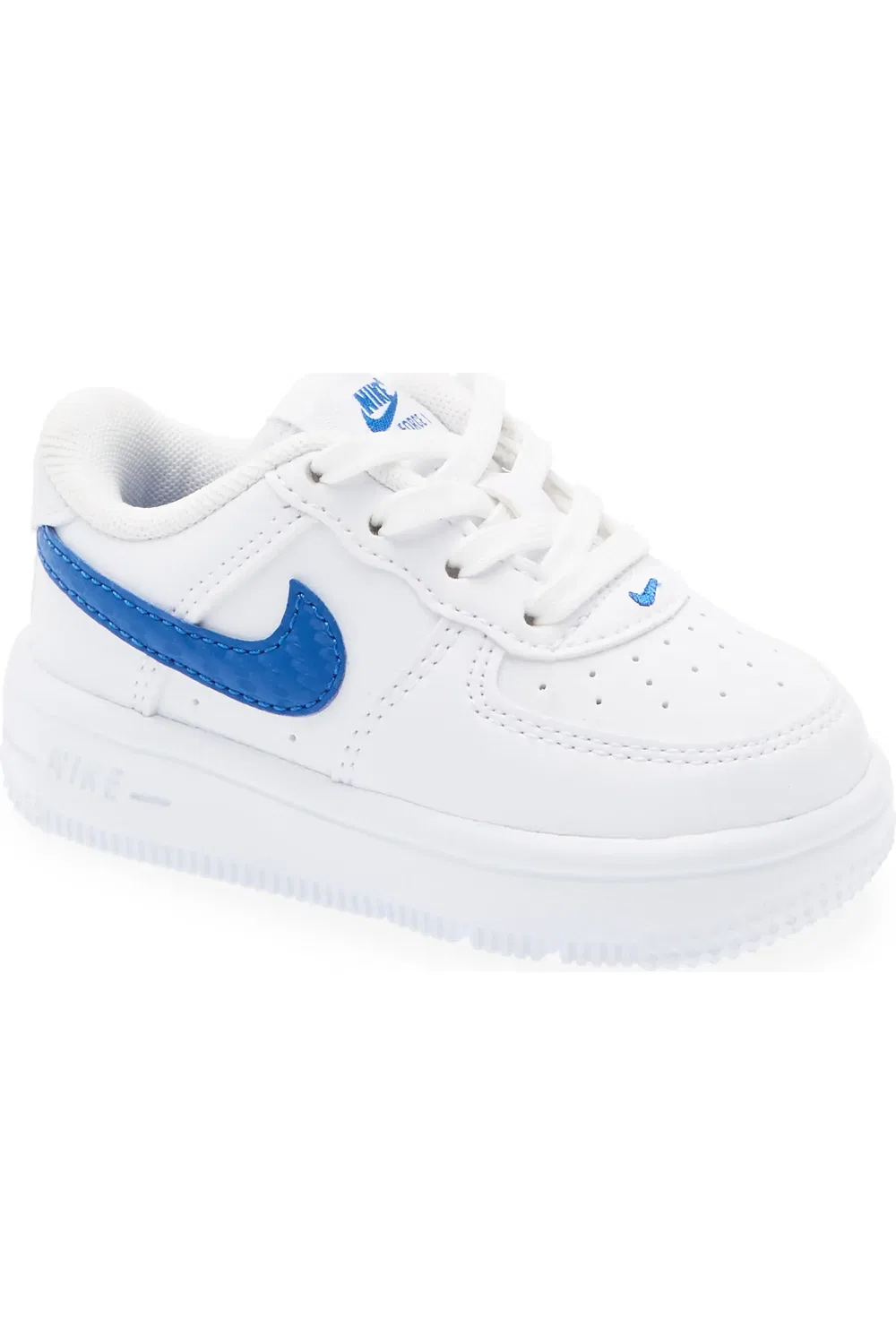 Детские кроссовки баскетбольные Air Force 1 Nike, White/Game Royal
