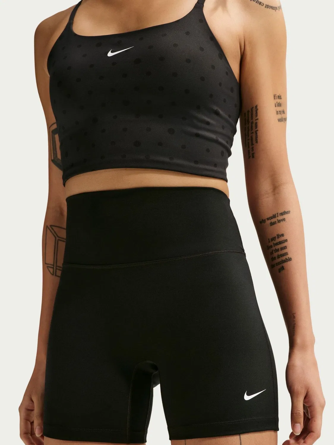 Велосипедки Nike One High-Waisted 5", черный — фото 4