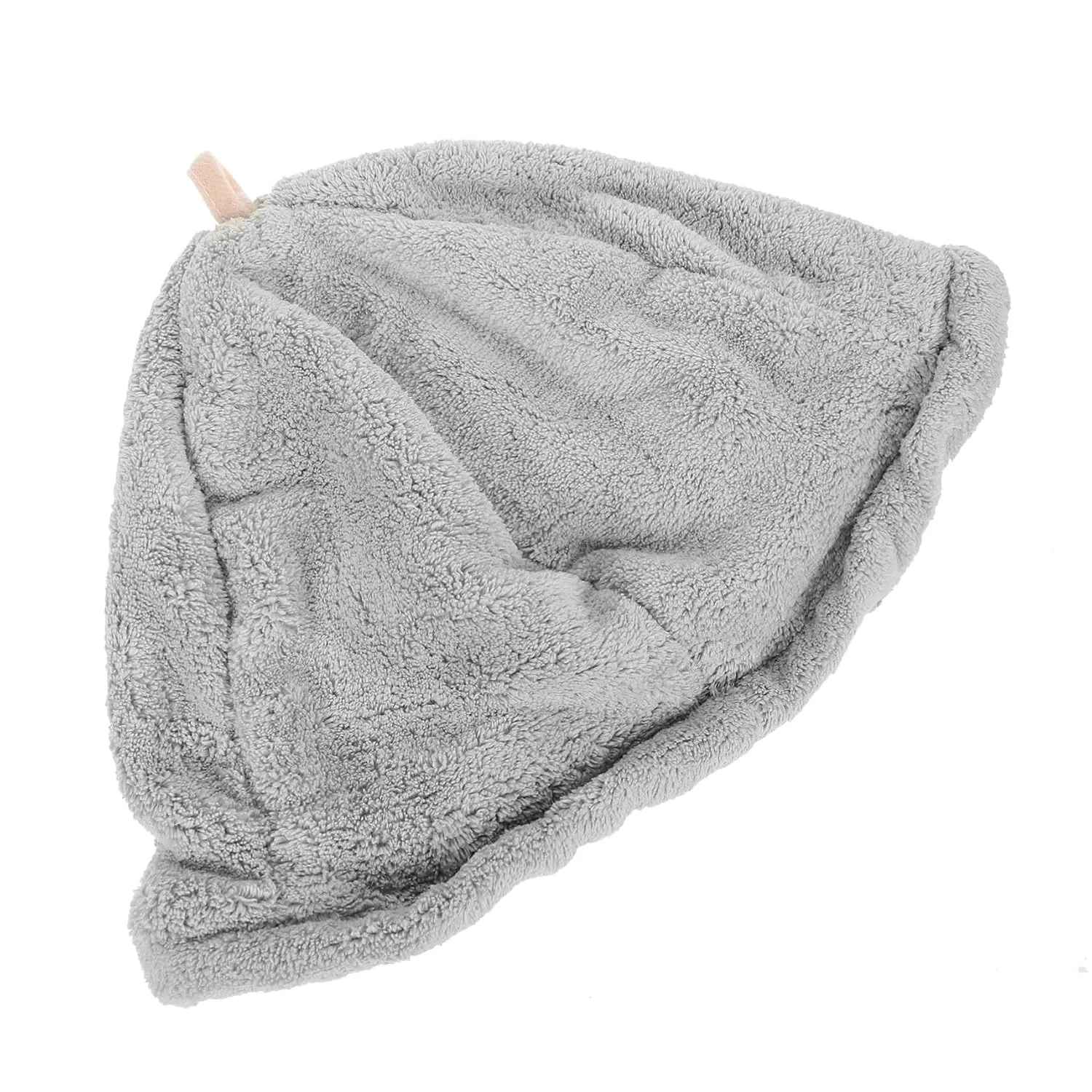 Шапочка для душа Minkissy из флиса, 5 шт, 32x25x2 см, Серый — фото 4