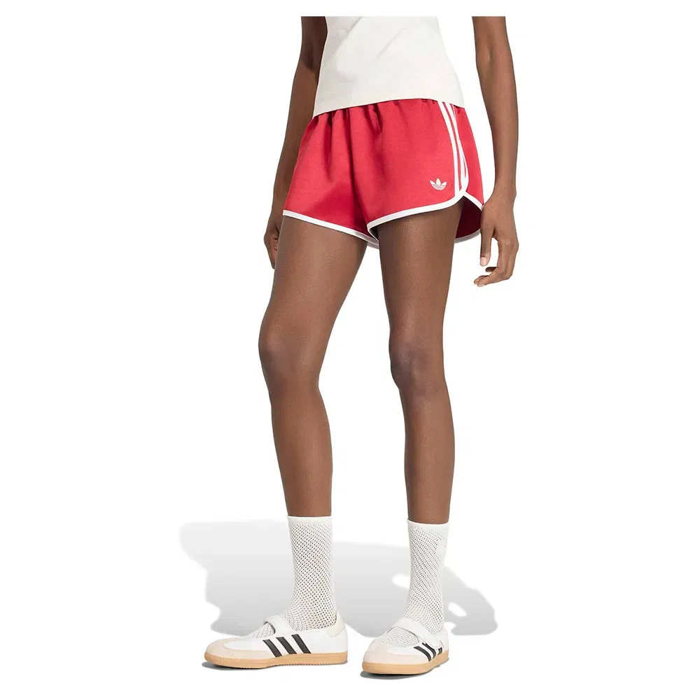 Женские шорты из атласа 3 Stripes Sprntr Adidas Originals, Red