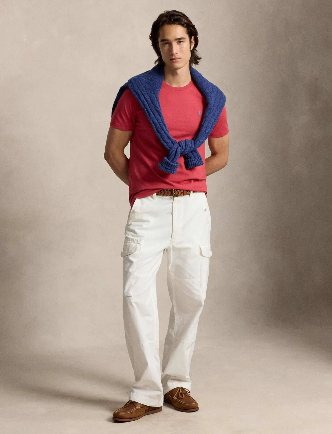 Футболка Slim Fit Polo Ralph Lauren, Lampone — фото 2