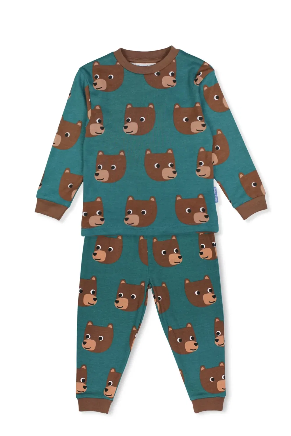Пижама с принтом Bear Toby Tiger, Green