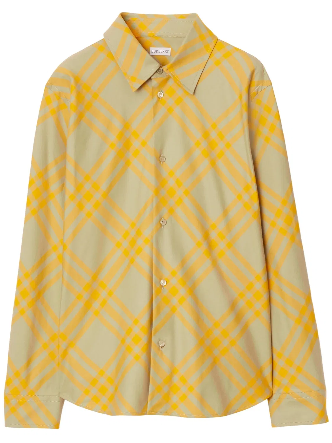 Рубашка из фланели в клетку Burberry, нейтральный