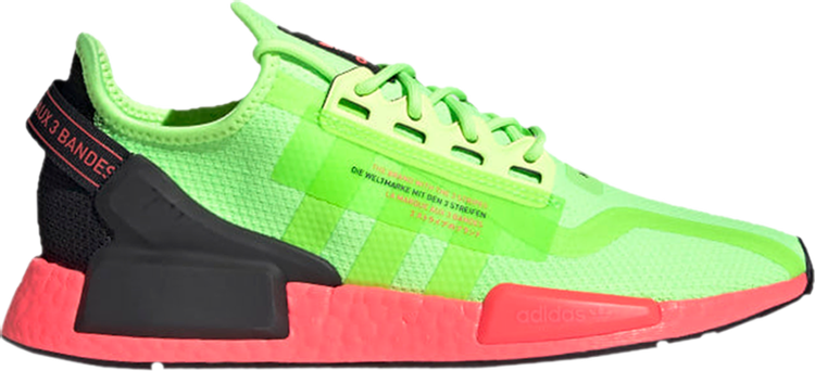 

Кроссовки Adidas NMD_R1 V2 'Watermelon Pack - Signal Green', зеленый