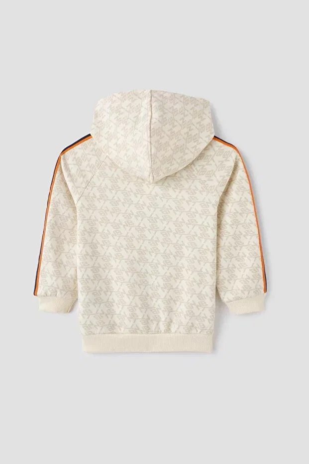 Детские свитшот для мальчиков с принтом Bg Store Boys' Patterned Tracksuit Top Nbt Jeans, Patterned — фото 3