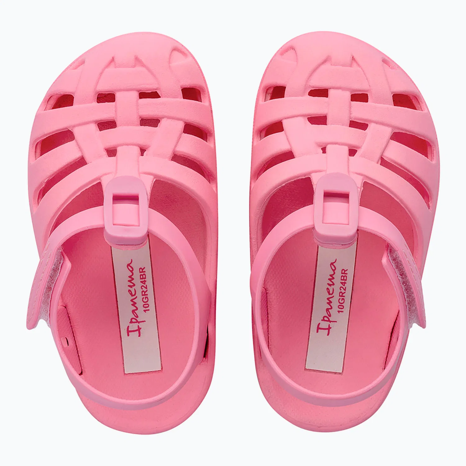 Детские сандалии для девочек с закрытым носком Ipanema Summer Basic II Baby, Rosa — фото 2