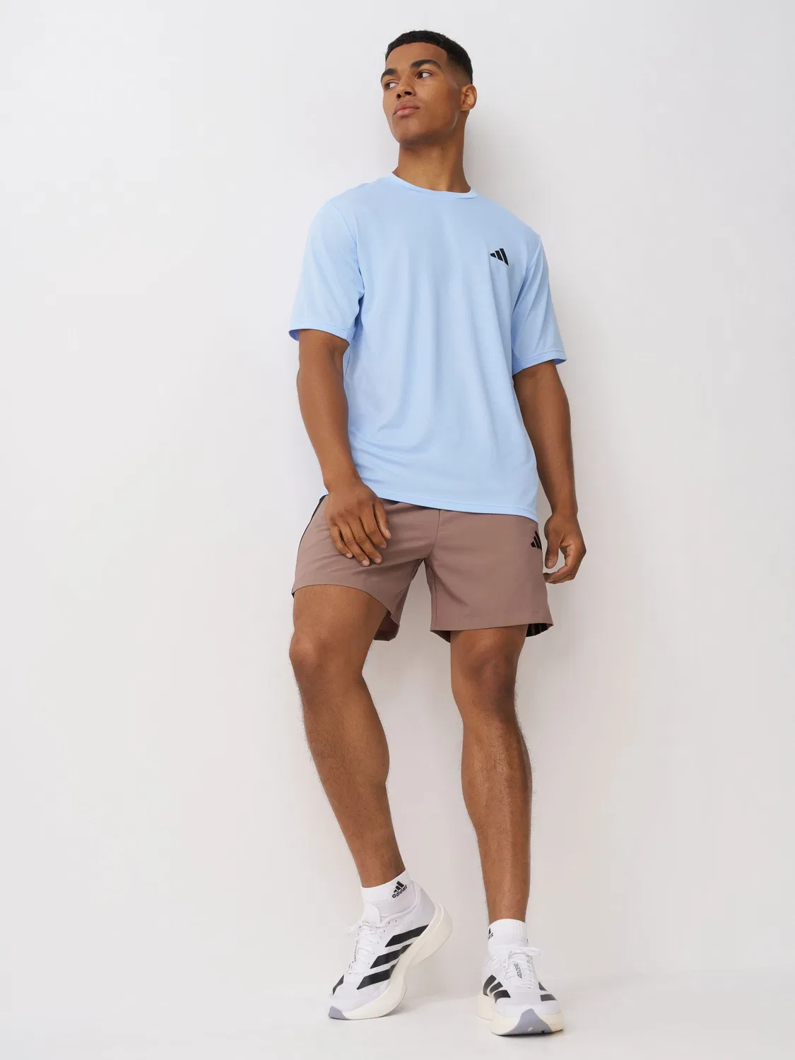 Футболка Workout Essentials Base adidas, Sky Blue — фото 3