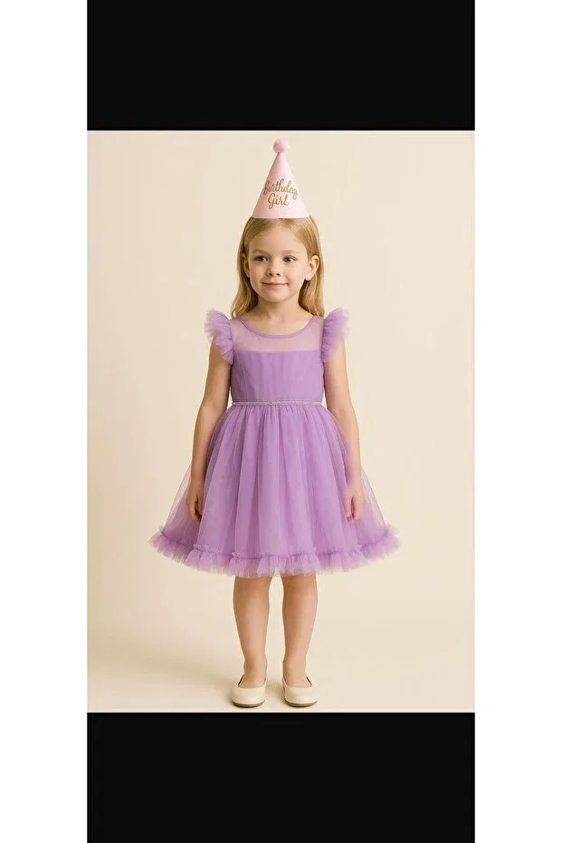 Детское платье с воланами Egolika Kids, Purple