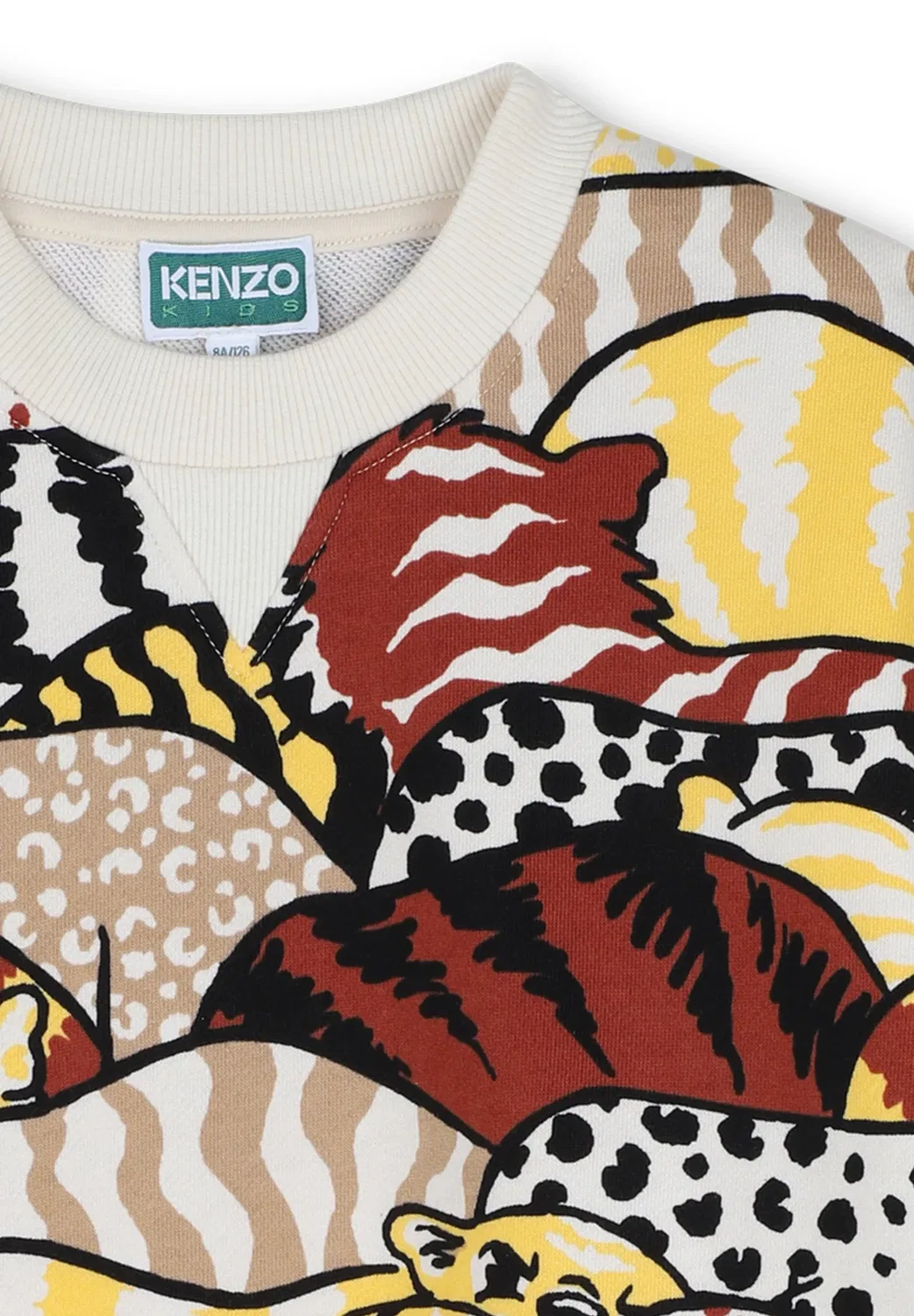 Sweat à manches longues - толстовка Kenzo Kids, Beige Jaune — фото 3