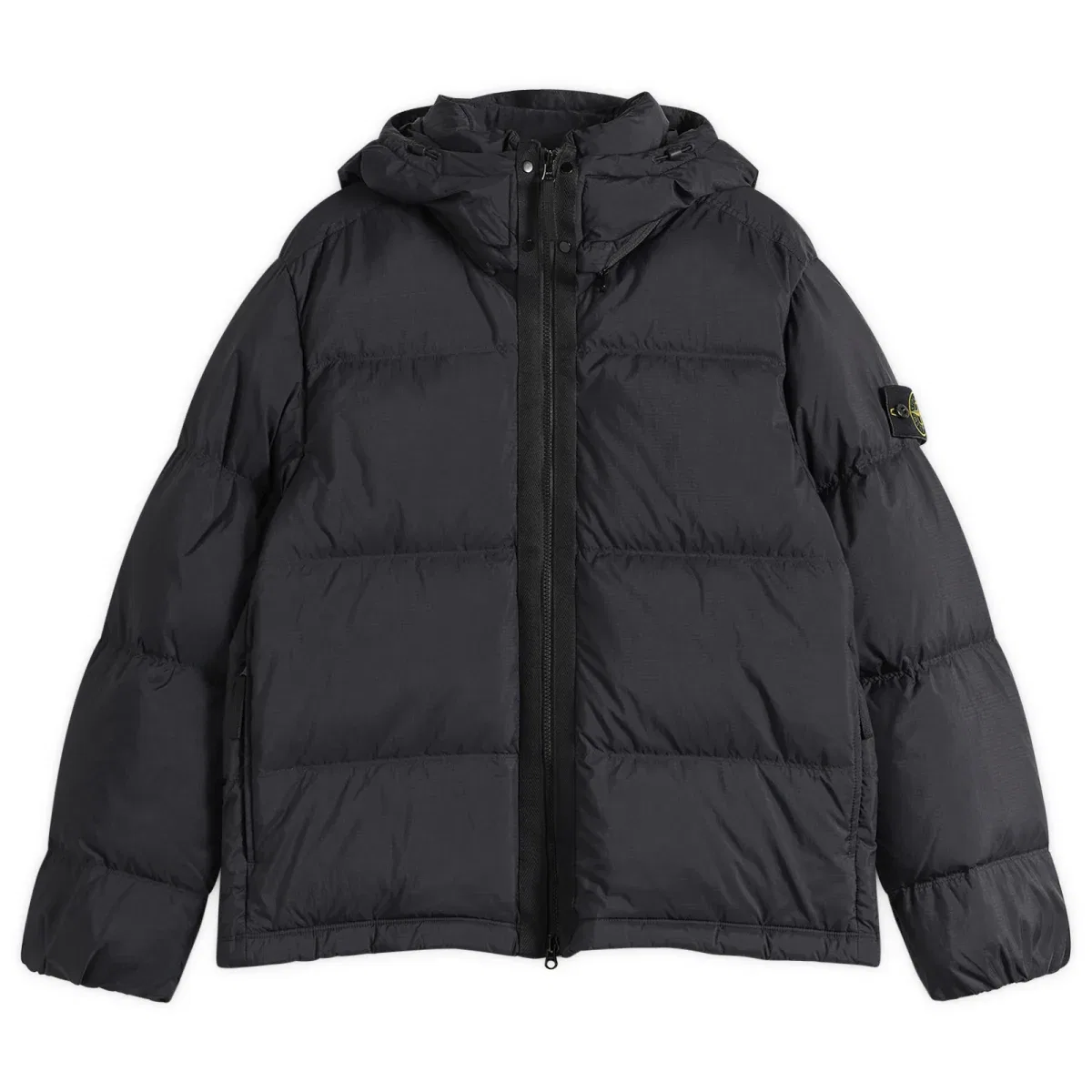 Пуховик из рипстоп-кордуры Matt Ripstop Cordura Down Jacket Stone Island, Black
