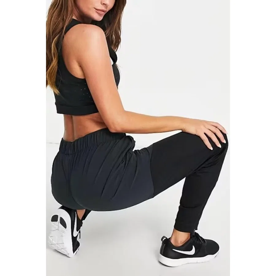 Женские спортивные брюки Nike Dri-FIT Running Walk 7/8, Черный — фото 2